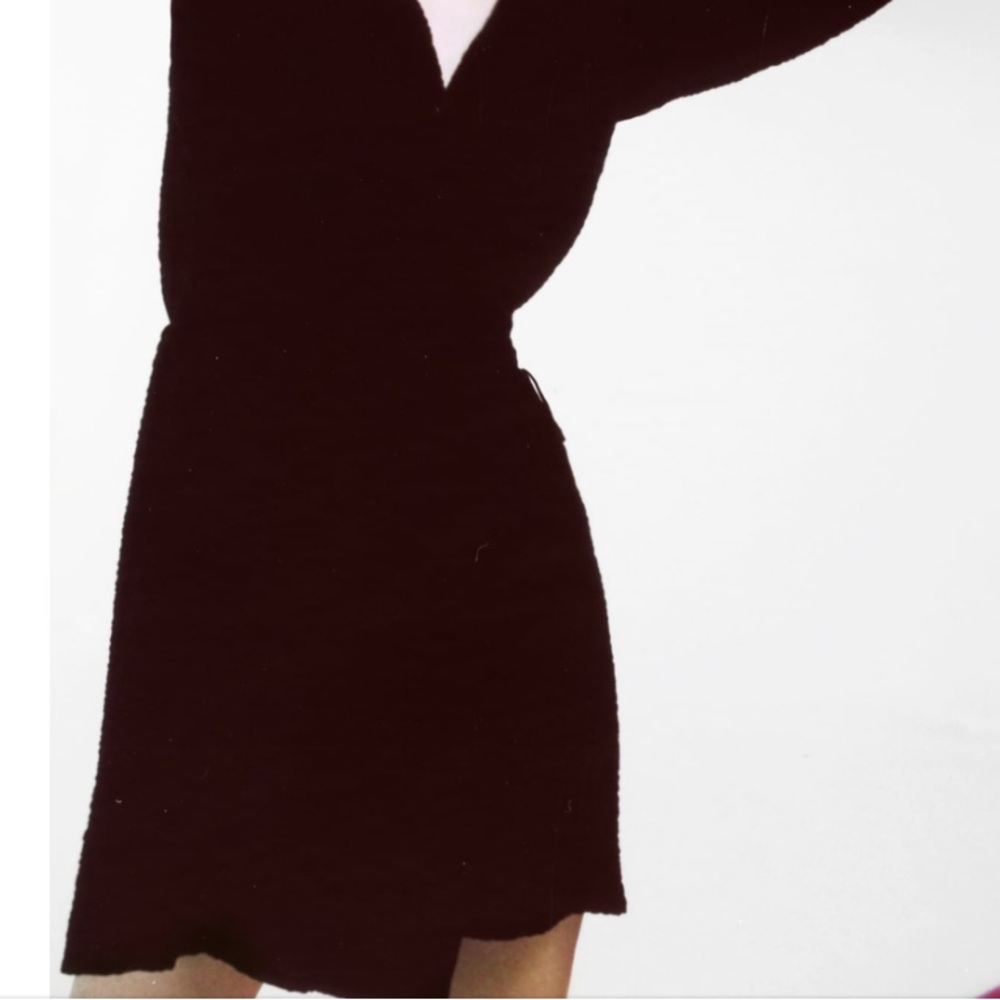 Zara NWT textured wrap mini dress or top XL